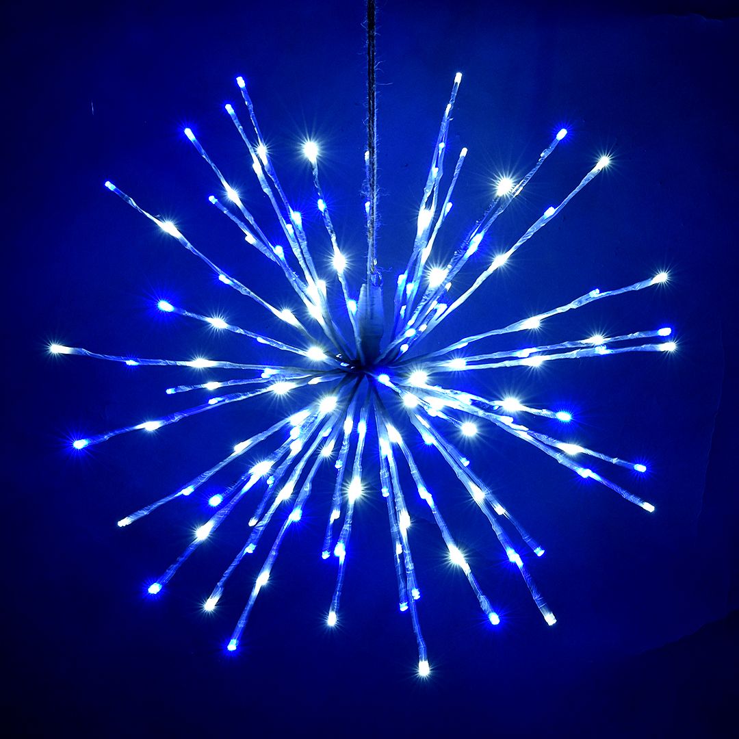 Pure white and blue lit Spritzer displayed on black background